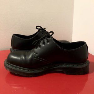 Dr. Martens 1461 Oxford Shoes with Green Stitching (Women's 8)